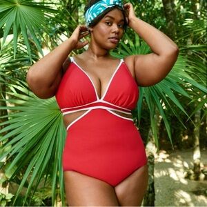 Lane Bryant Cacique Monokini Swimsuit